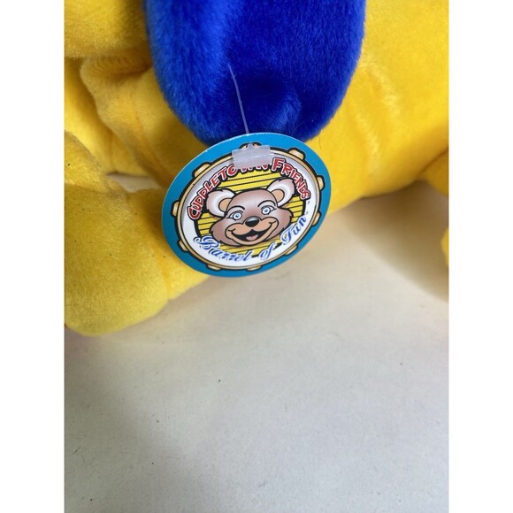 Vintage Cuddletown Friends Dog Stuffed Animal Plush Toy Yellow Blue Orange NEW - Picture 4 of 8